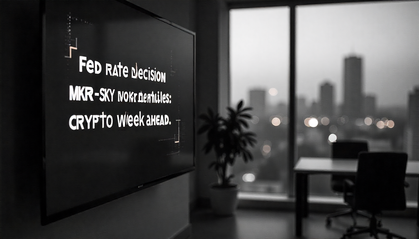 Upcoming Crypto Events: Fed Rate Decision, MKR-SKY Conversion Cutoff