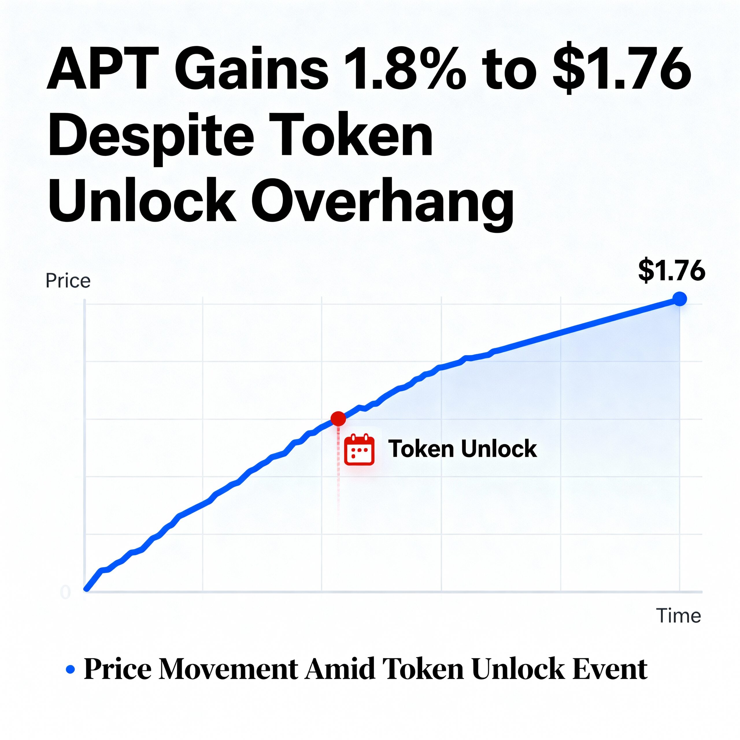 APT Climbs to $1.76, Up 1.8%, Despite Token Unlock Overhang