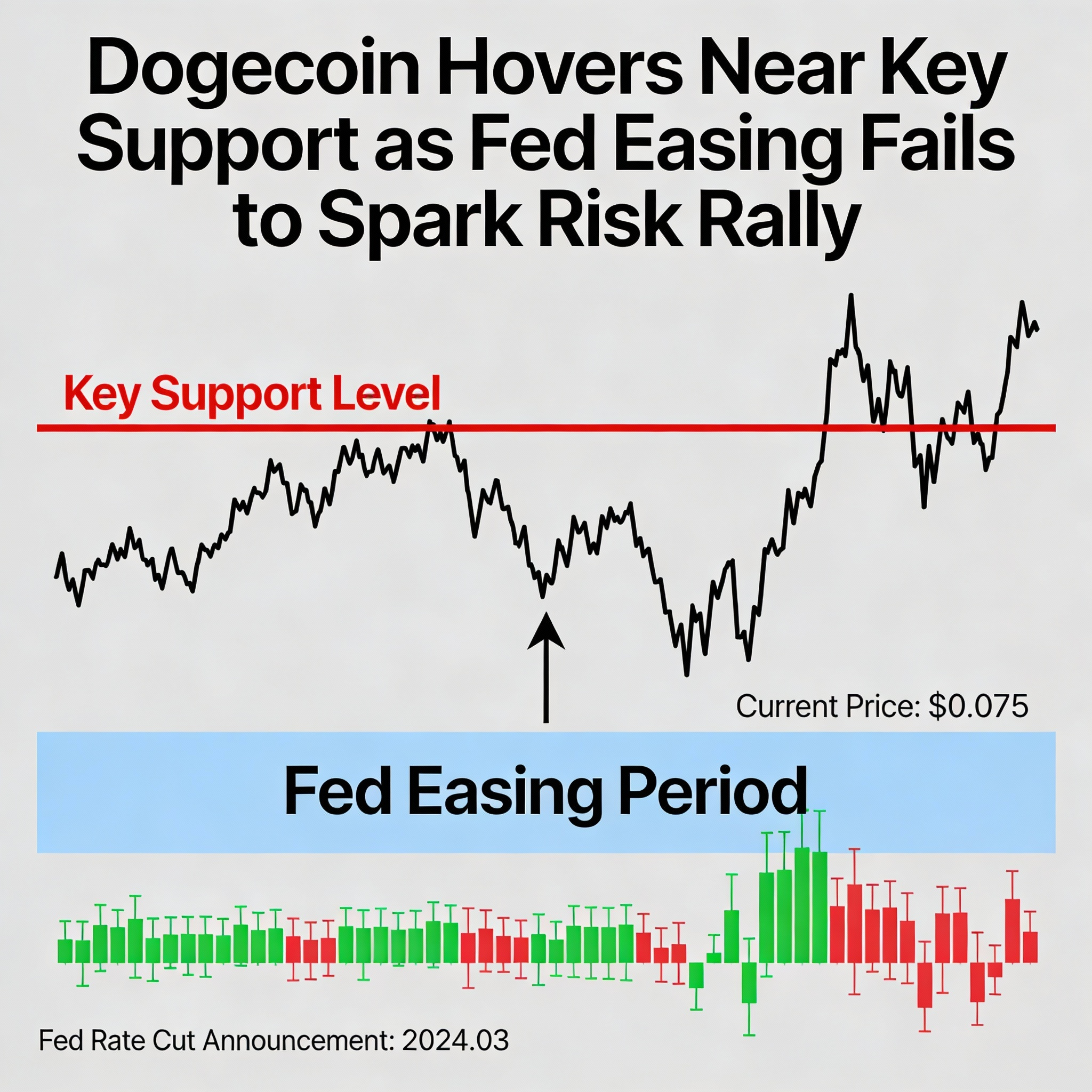 Fed Easing Falls Flat as Dogecoin Tests Key Support Levels