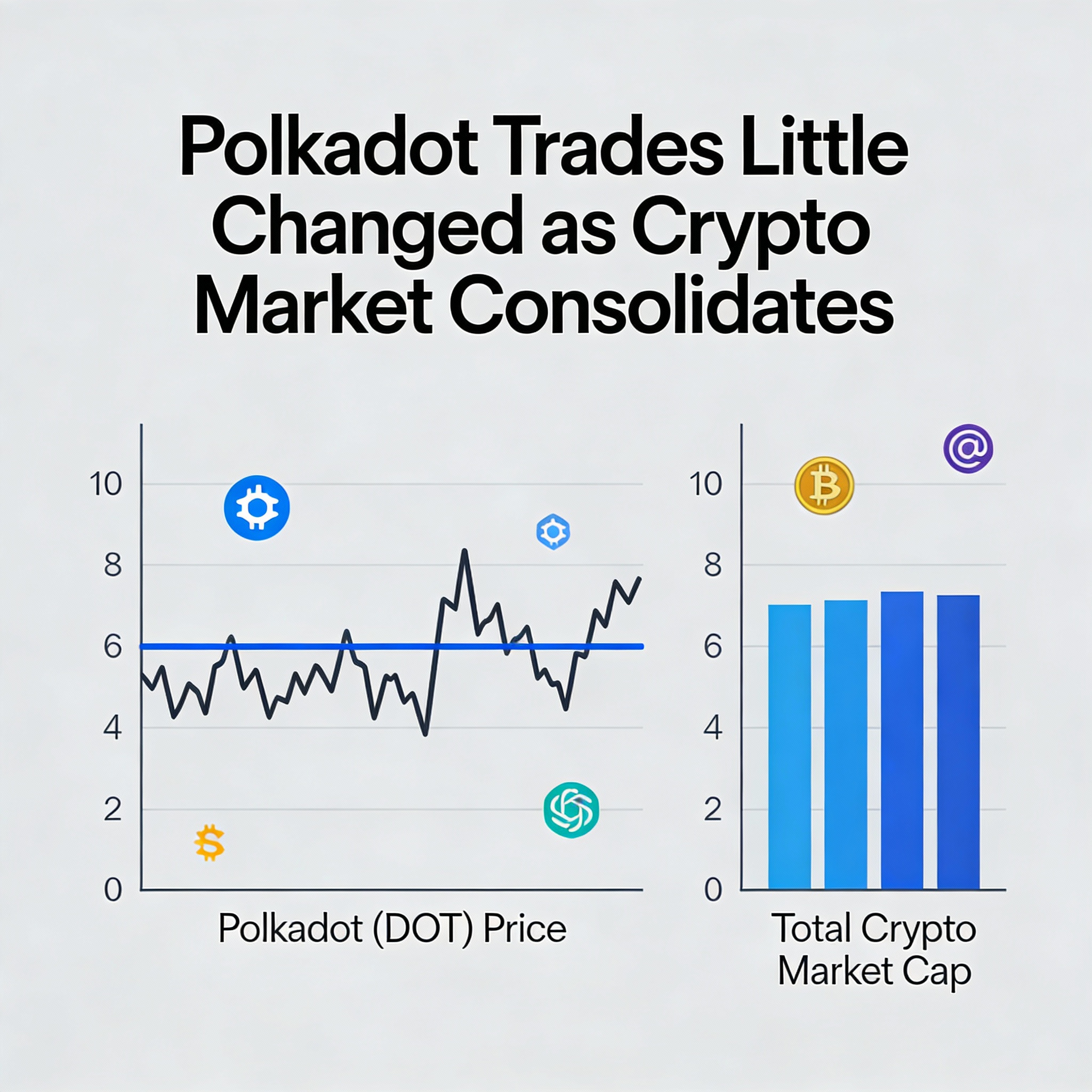 DOT Trades Flat Amid a Consolidating Cryptocurrency Market