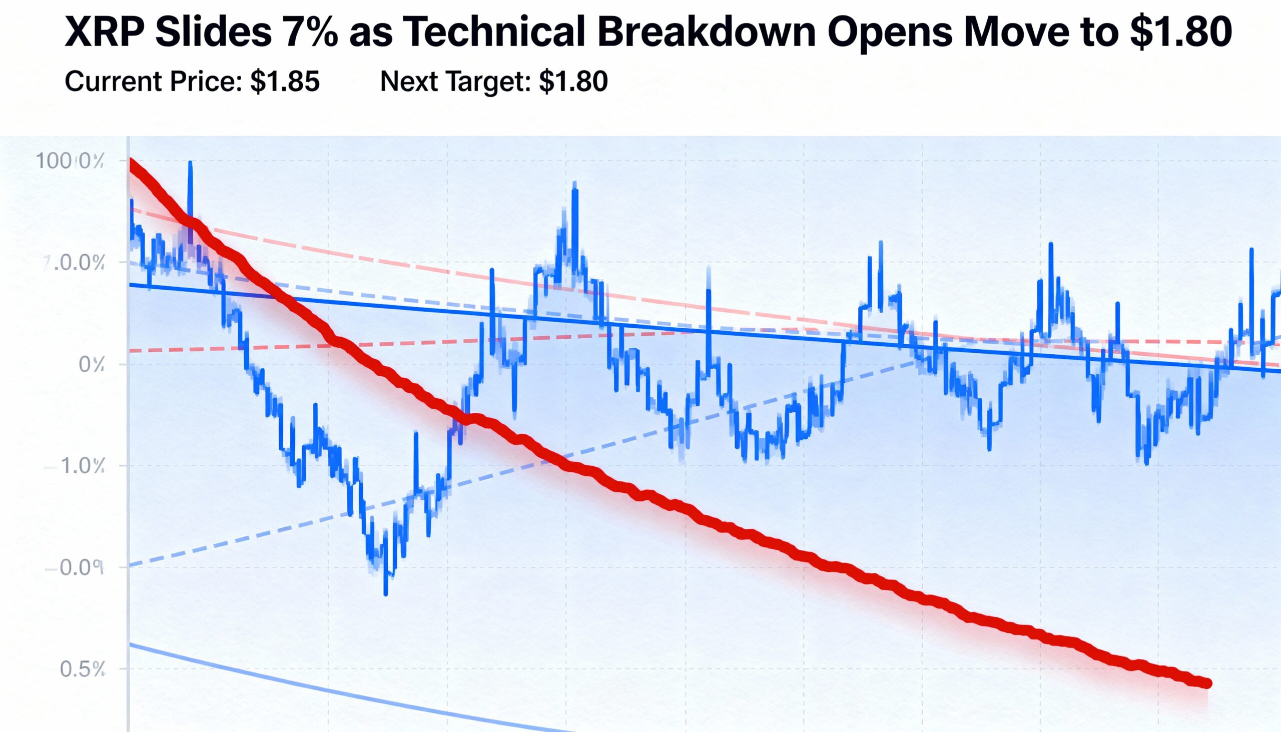 XRP Drops 7% as Chart Signals Push Toward $1.80
