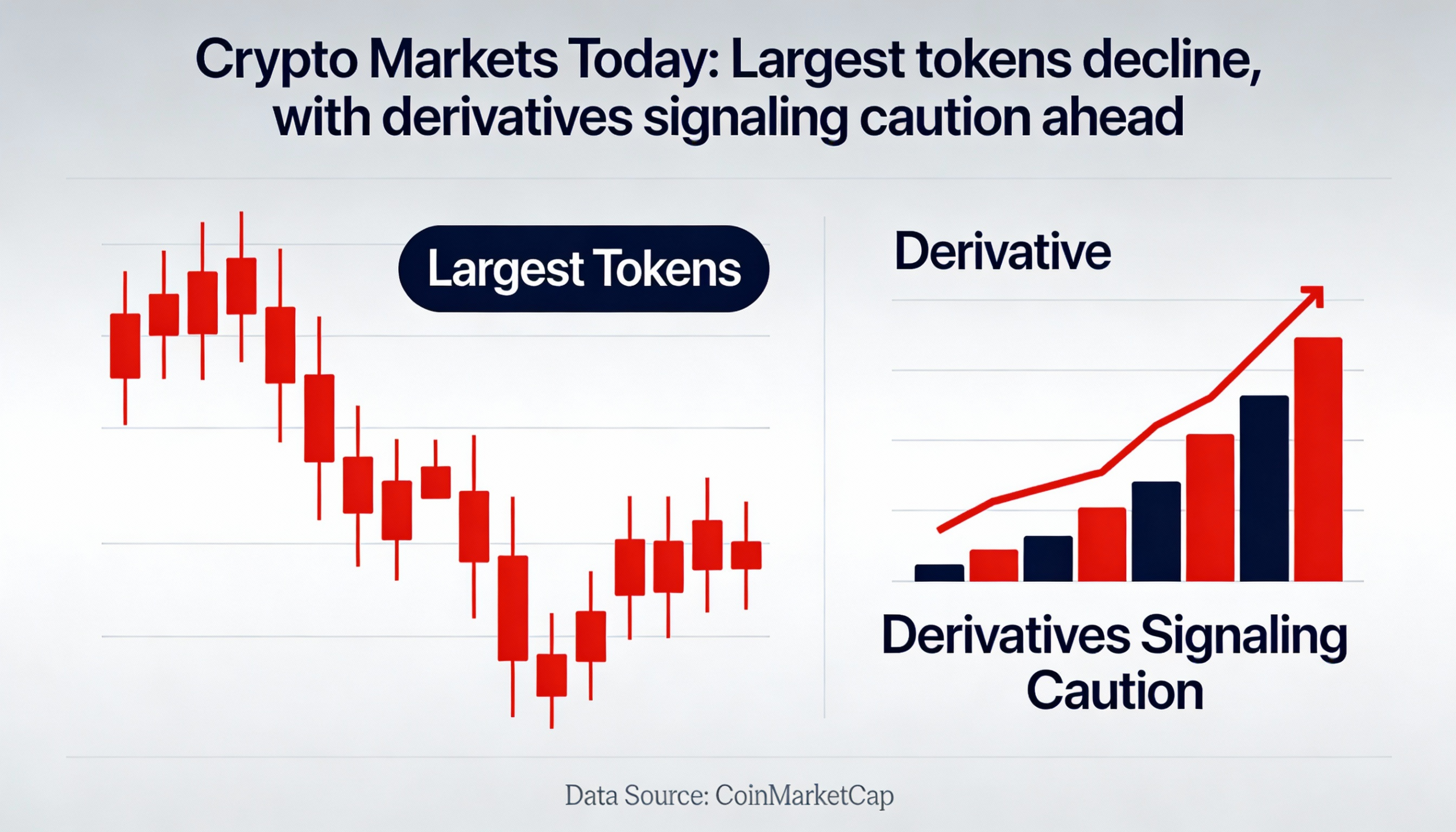Crypto Markets Update: Major tokens dip as derivatives suggest caution ahead