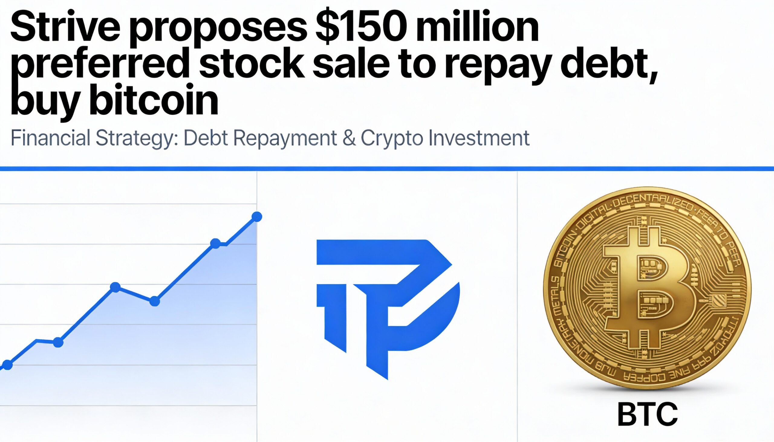 Strive Announces $150 Million Preferred Stock Sale for Debt Repayment and Bitcoin Investment