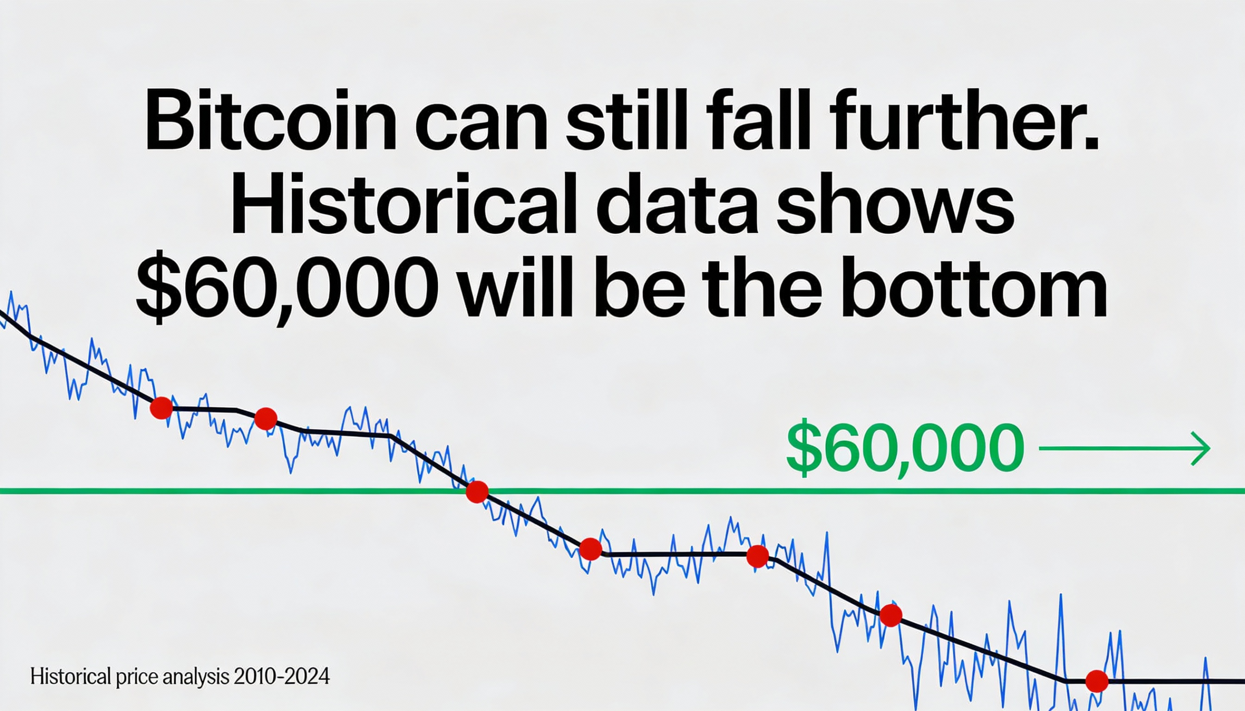Bitcoin may have further downside, with historical data pointing to $60,000 as a potential floor