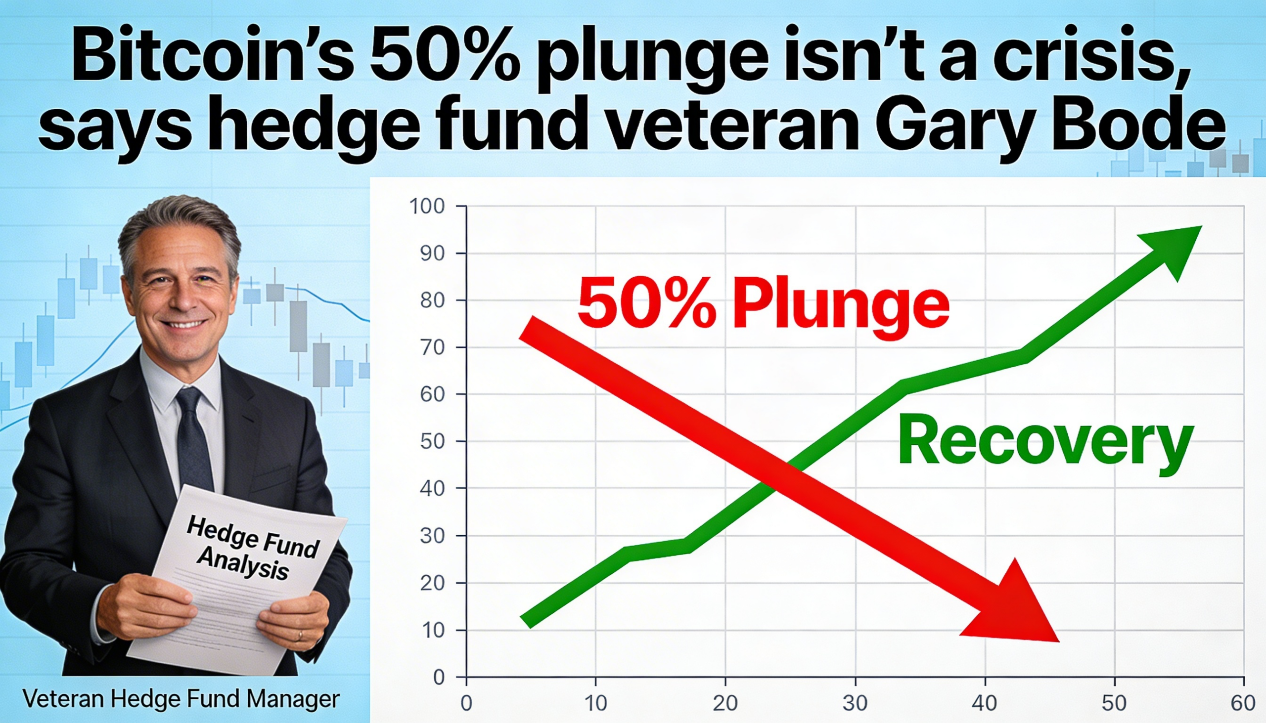 A 50% Bitcoin drawdown isn’t a crisis, according to hedge fund veteran Gary Bode.