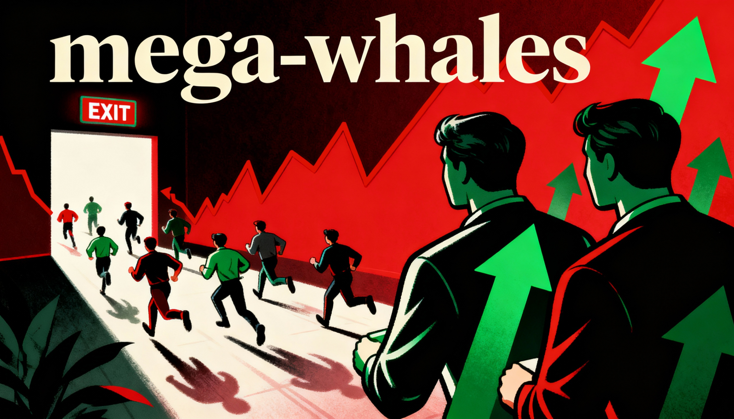 Retail investors are fleeing as Bitcoin plunges, even as the largest whales quietly scoop up discounted coins.