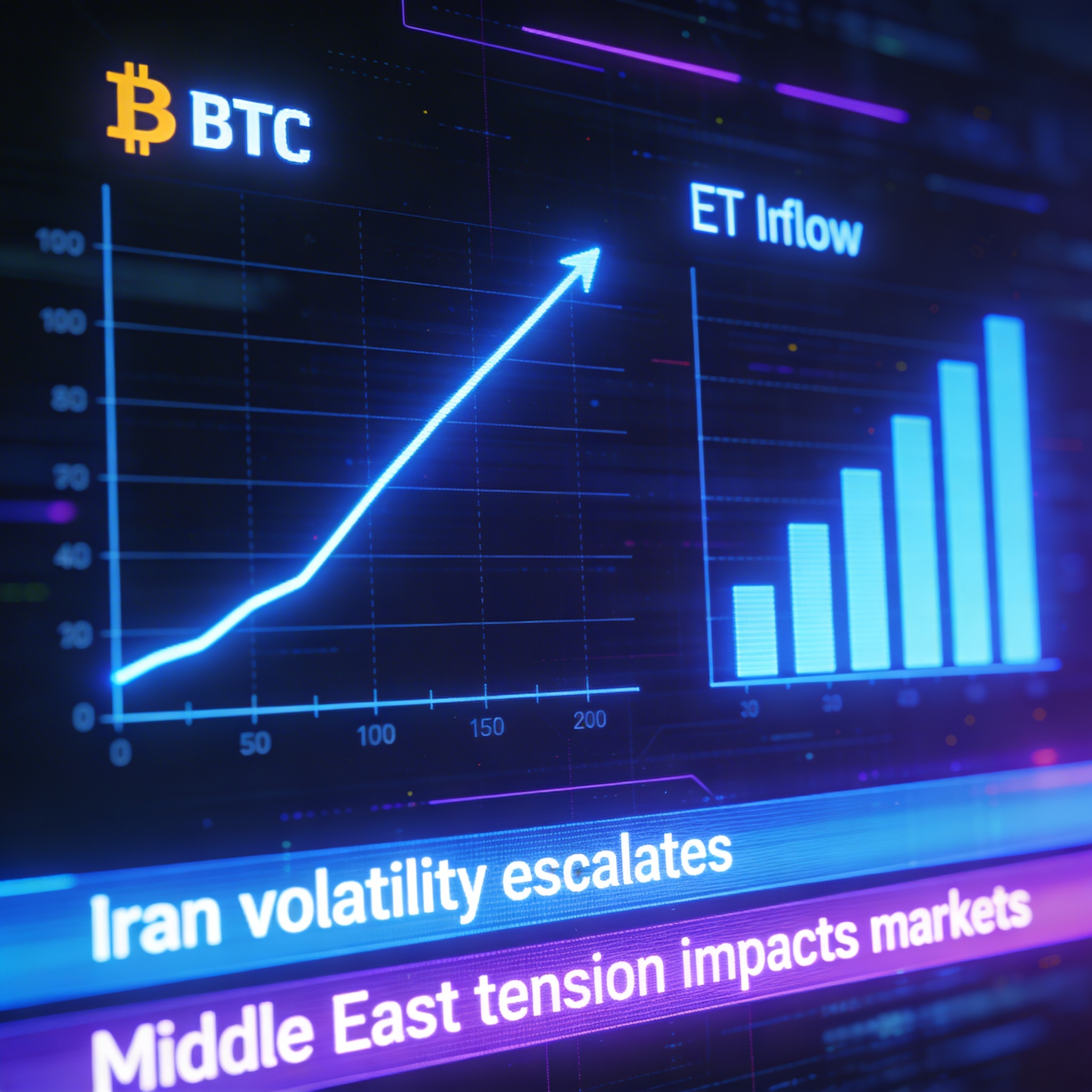 Bitcoin advances as spot BTC ETFs record major quarterly inflows during Iran volatility