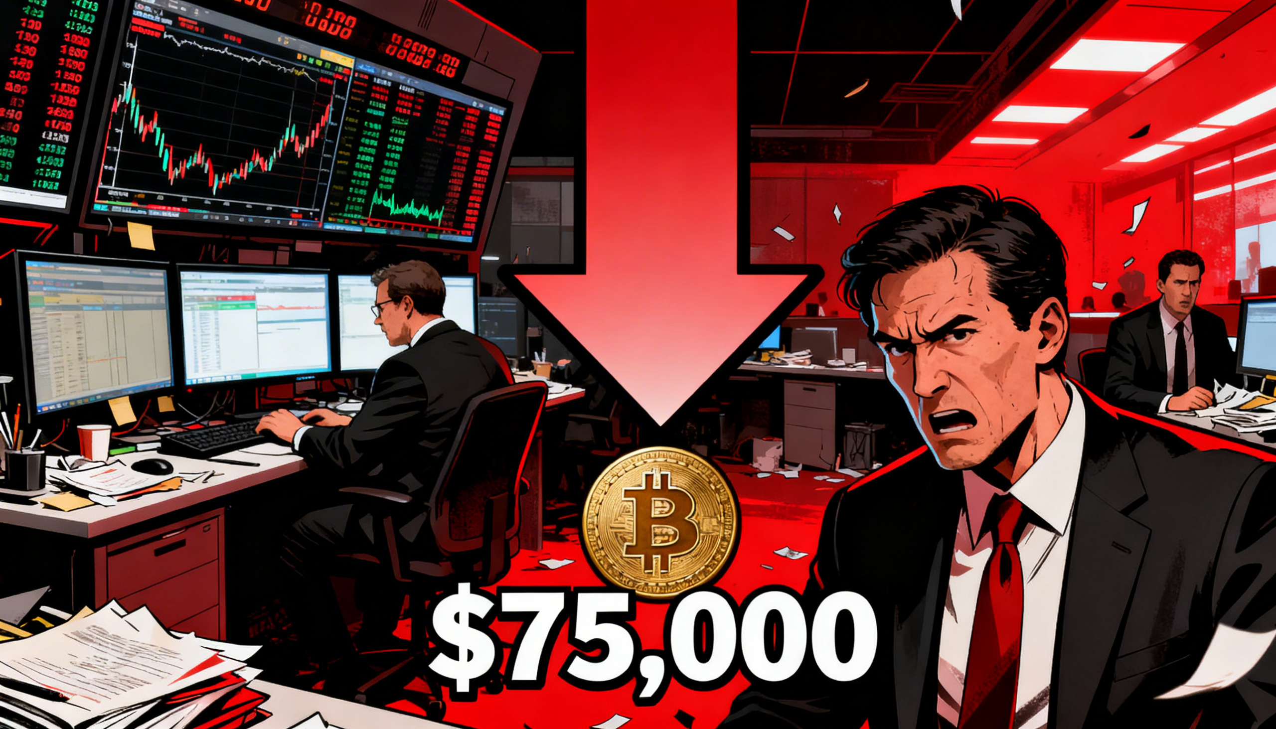 Bitcoin holds below $75,000 following sweeping crypto rules from the SEC and CFTC.