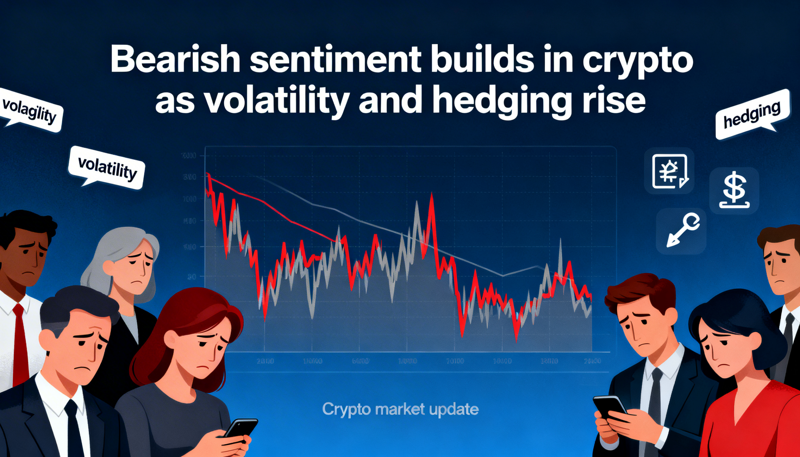 Crypto markets turn more cautious as volatility spikes and hedging picks up