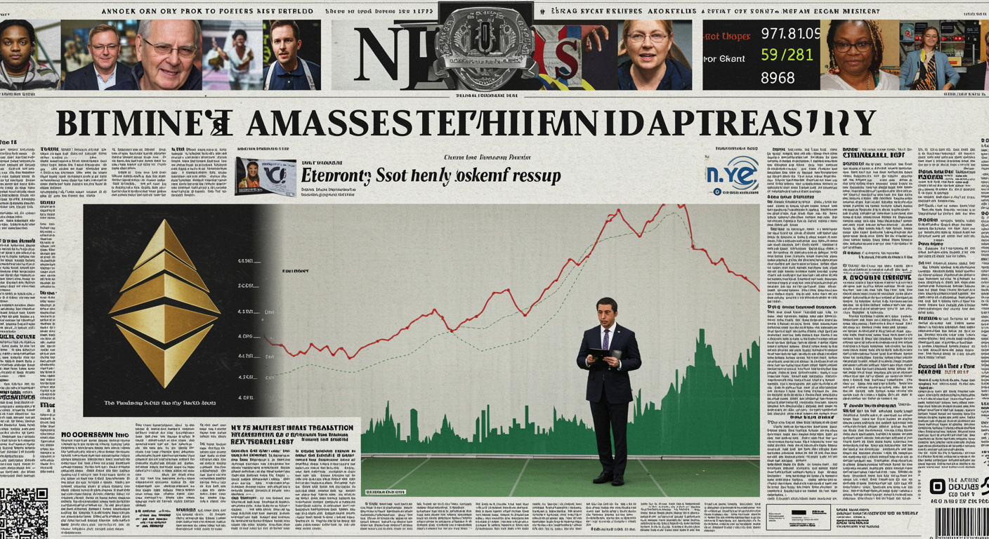 Bitmine’s ETH treasury reaches 4.8 million coins as it prepares for an NYSE listing.