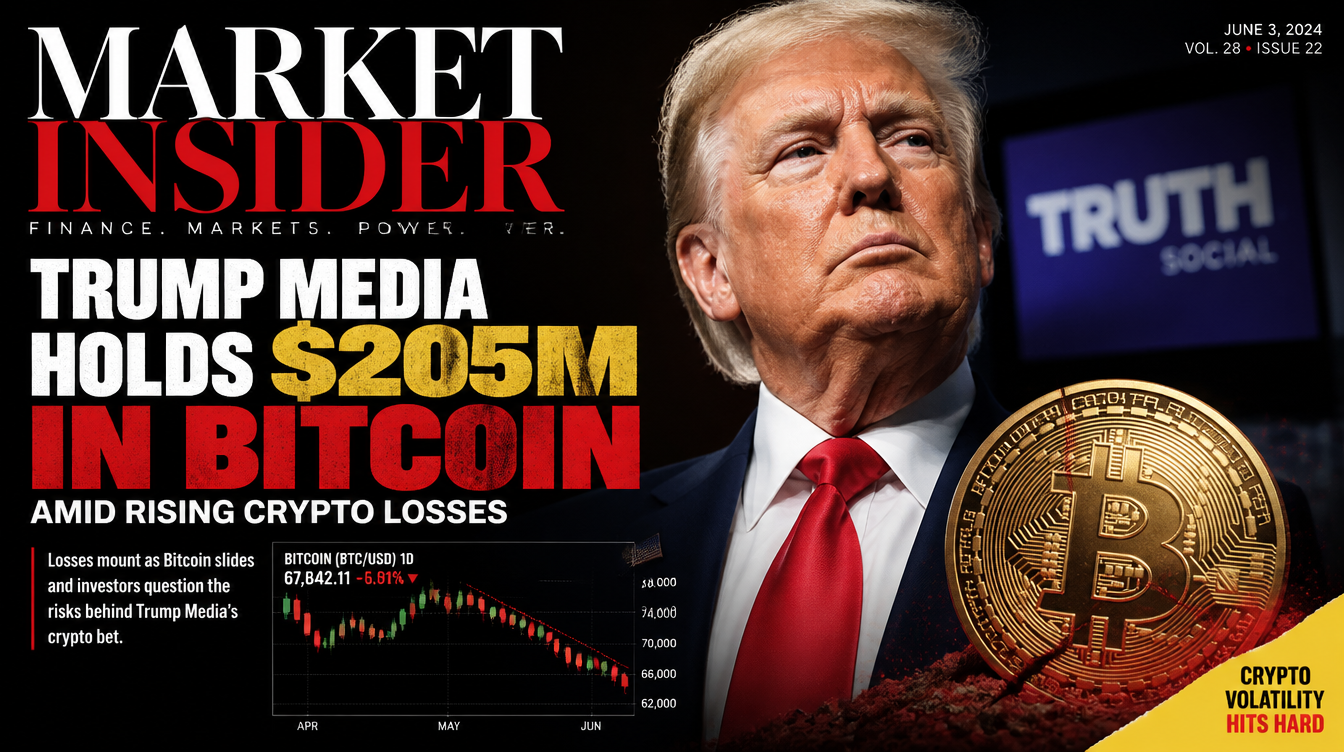 Trump Media transferred—but did not offload—$205 million in bitcoin despite mounting losses on its crypto positions.