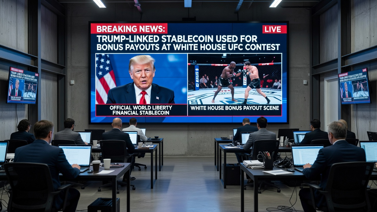 USD1 Stablecoin from Trump-Linked Firm Powers UFC Bonus Pool at White House Card