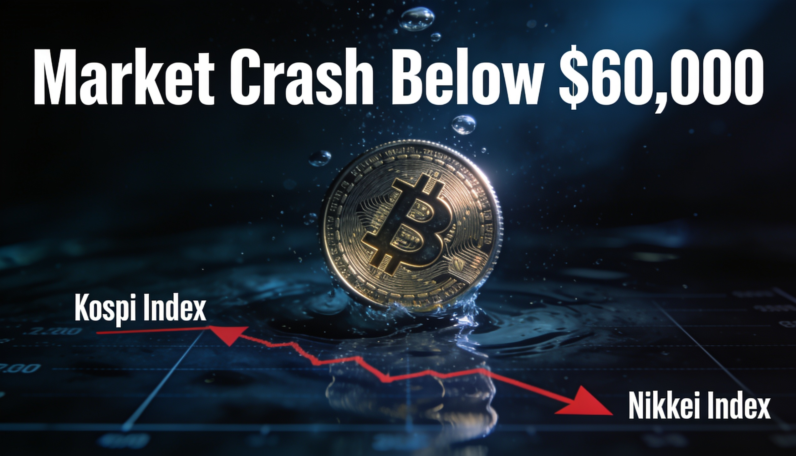 Bitcoin Dips Under $60,000 While Nikkei, Kospi Extend Losses