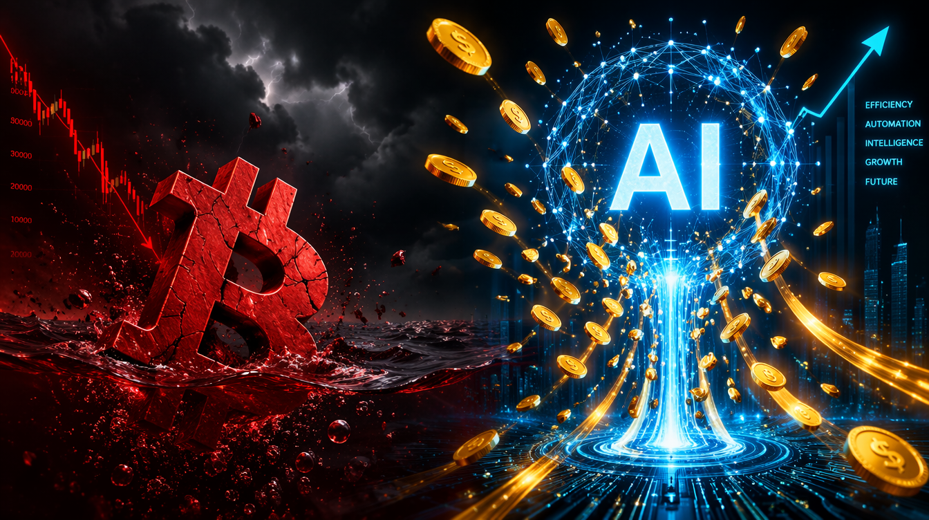 Bitcoin Falls to Key Level as Investors Rotate Into AI Trade