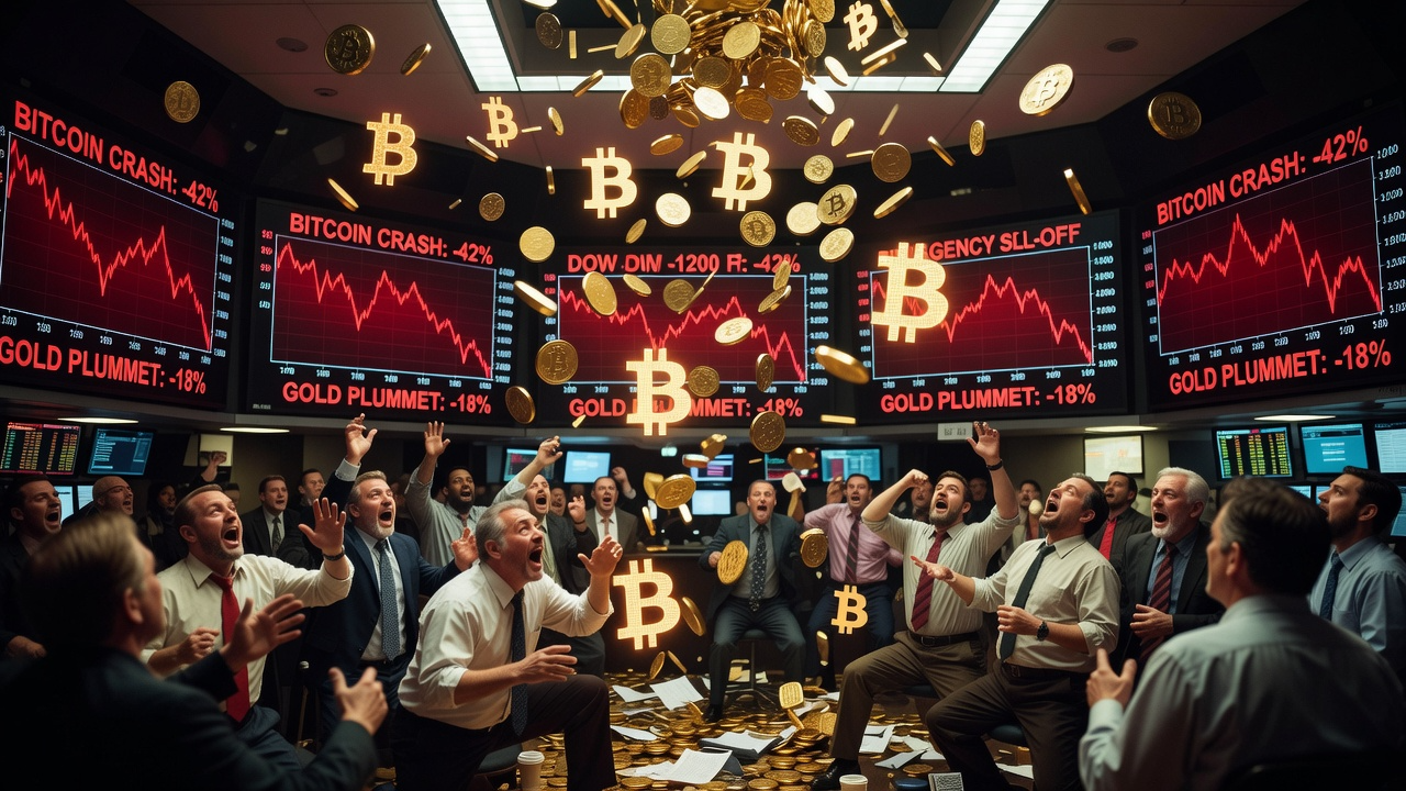 Bitcoin and Gold Slide in Tandem as Rate-Hike Expectations Pressure Safe Havens
