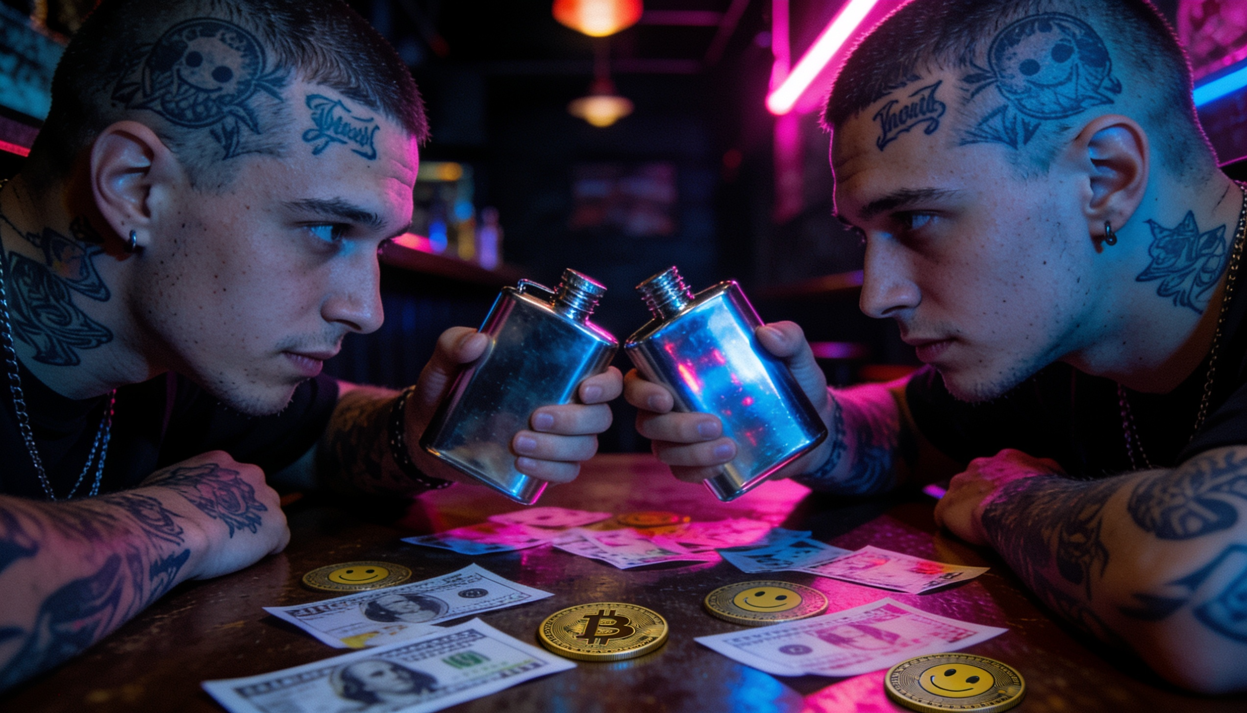 Forehead Tattoos and Booze-Fueled Dares: The Dark Side of Crypto Memecoin Mania