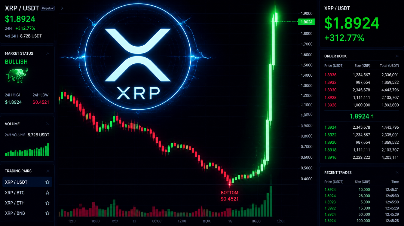 XRP Slips Under $1.14 Before Sharp Bounce Fueled by Demand