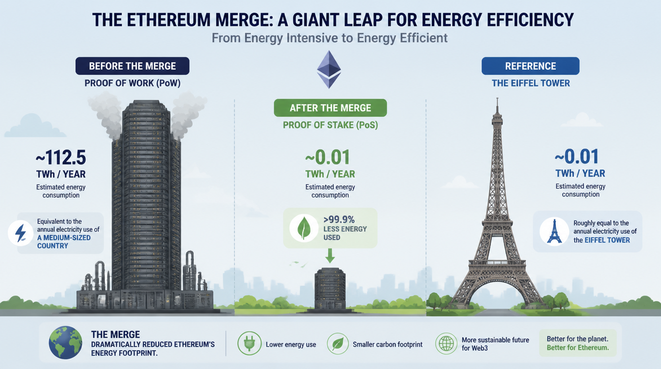 Ethereum News: Post-Merge Network Efficiency Puts ETH Energy Use on Par With Eiffel Tower