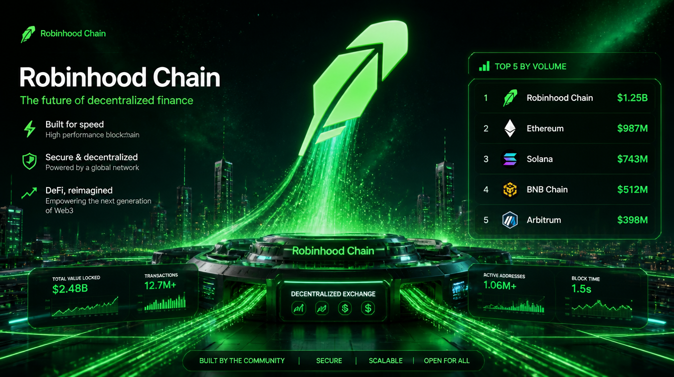 Robinhood Chain Emerges as a Major DEX Player With Record Trading Volumes