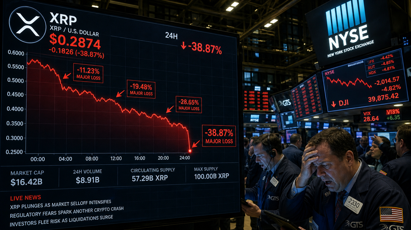 Regulatory Delay Sends XRP Lower, Leading Losses in Major Tokens