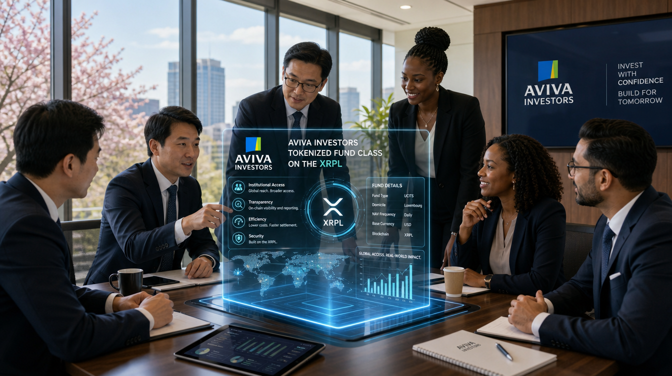 Aviva Investors Takes First Tokenized Fund Class to XRP Ledger