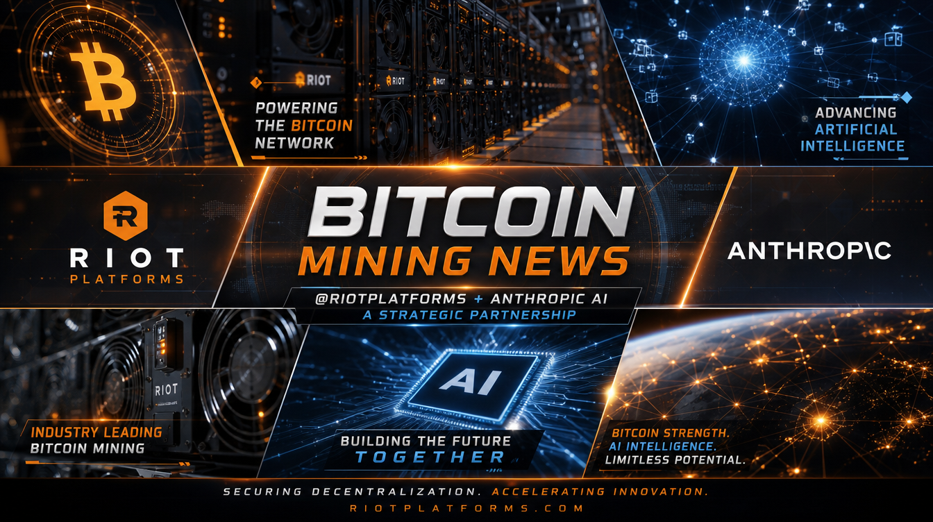 Bitcoin Mining News: Inside Riot Platforms’ Anthropic AI Lease