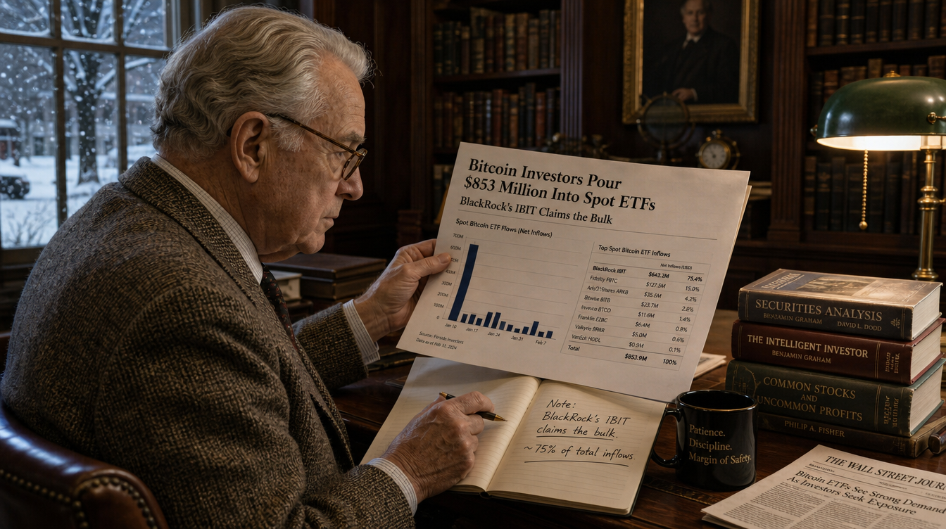 Bitcoin ETF Inflows Hit $853M, IBIT Emerges as Clear Front-Runner