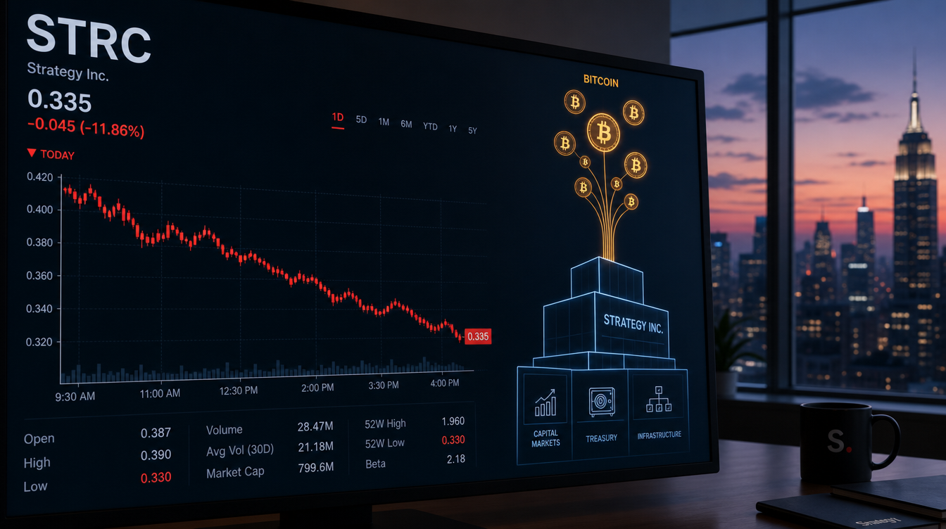 Strategy Taps BTC Treasury for Preferred Payouts as STRC Dips Under Face Value