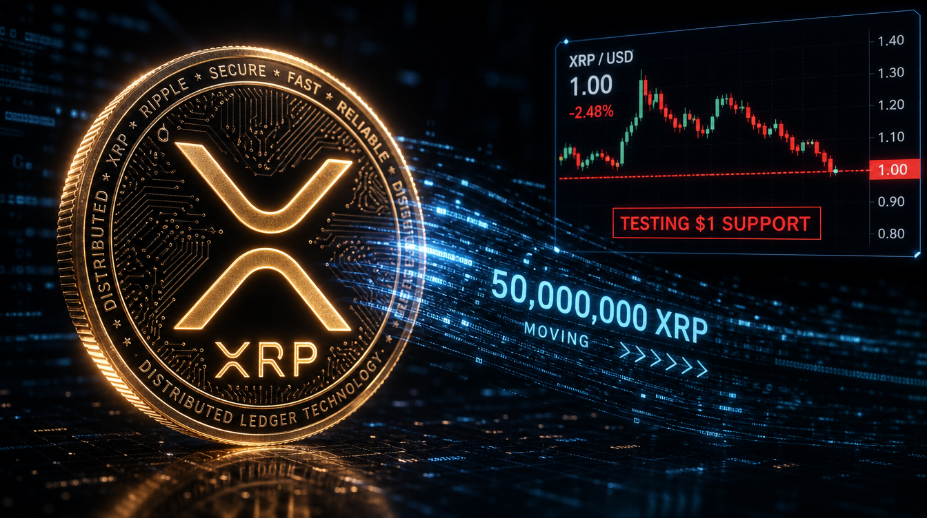 Ripple-Associated Wallet Moves 50M XRP Amid $1 Price Battle
